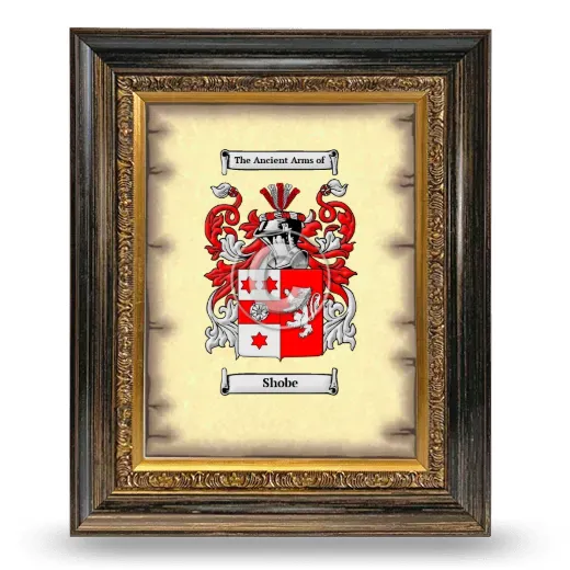 Shobe Coat of Arms Framed - Heirloom