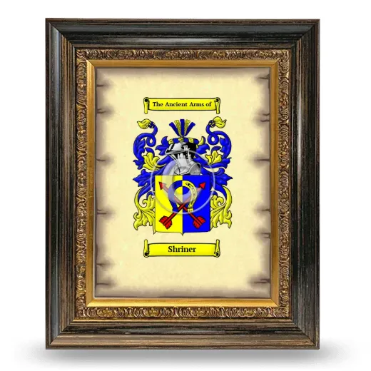 Shriner Coat of Arms Framed - Heirloom