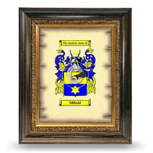 Sibbald Coat of Arms Framed - Heirloom