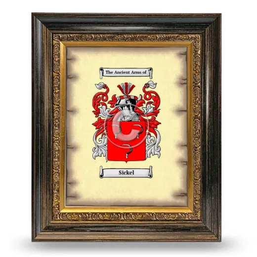 Sickel Coat of Arms Framed - Heirloom