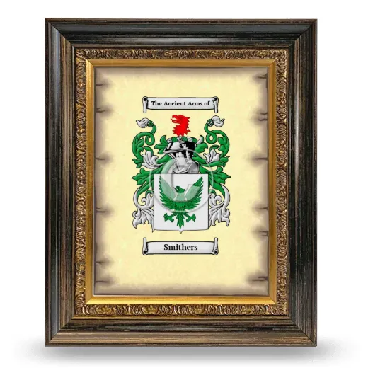 Smithers Coat of Arms Framed - Heirloom