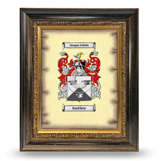 Smithey Coat of Arms Framed - Heirloom