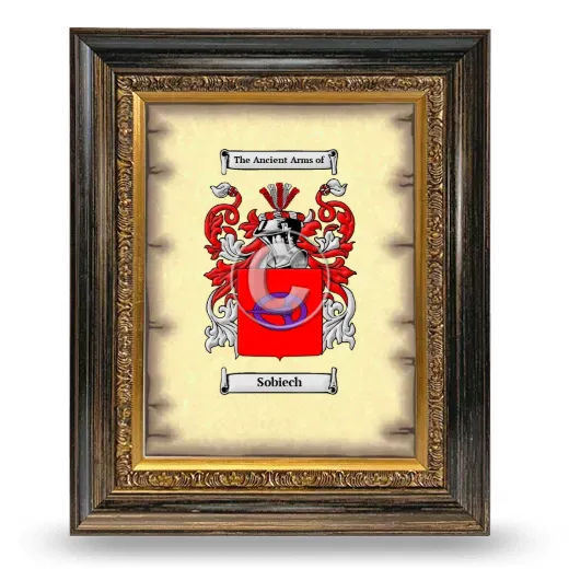 Sobiech Coat of Arms Framed - Heirloom