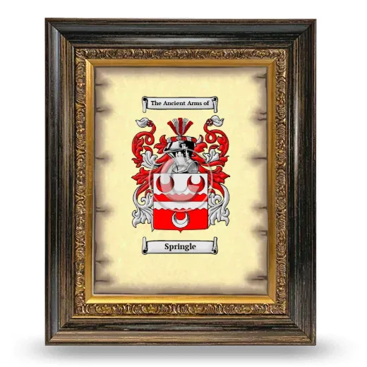 Springle Coat of Arms Framed - Heirloom