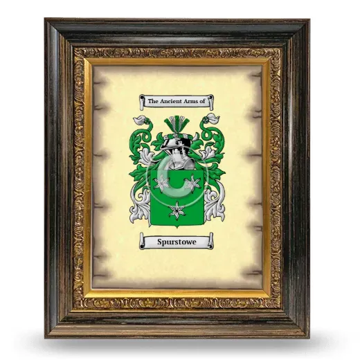 Spurstowe Coat of Arms Framed - Heirloom