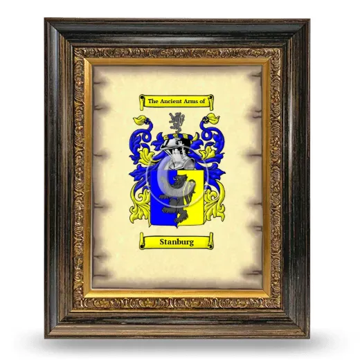 Stanburg Coat of Arms Framed - Heirloom