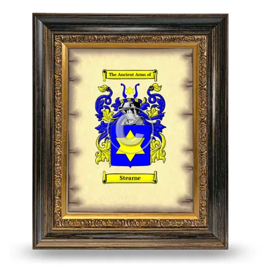 Stearne Coat of Arms Framed - Heirloom