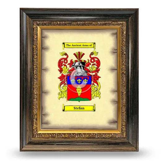 Stefan Coat of Arms Framed - Heirloom
