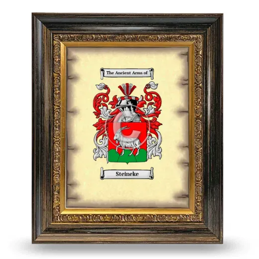 Steineke Coat of Arms Framed - Heirloom