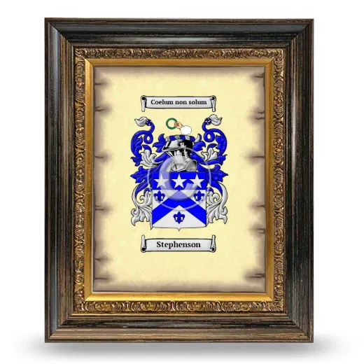 Stephenson Coat of Arms Framed - Heirloom