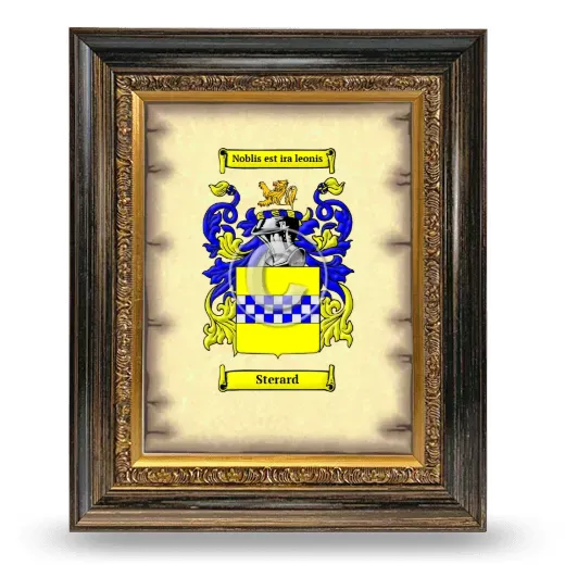 Sterard Coat of Arms Framed - Heirloom