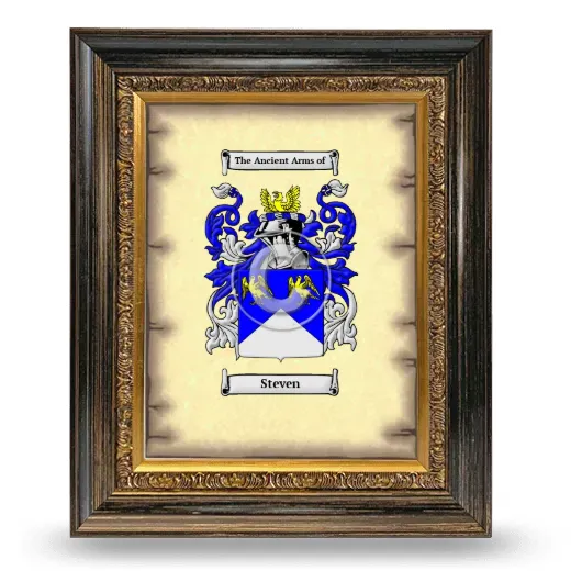 Steven Coat of Arms Framed - Heirloom