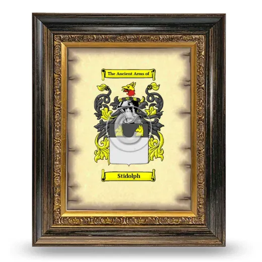 Stidolph Coat of Arms Framed - Heirloom