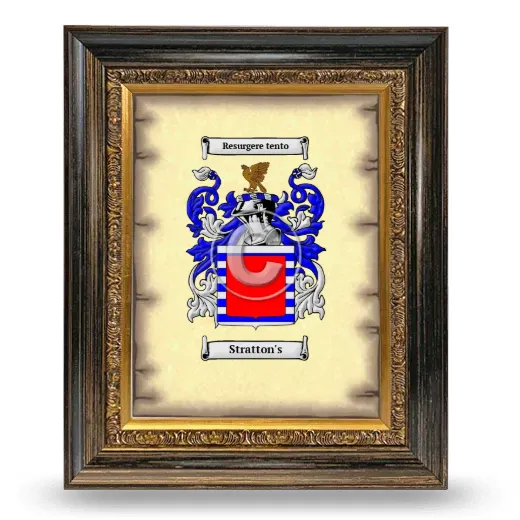 Stratton's Coat of Arms Framed - Heirloom