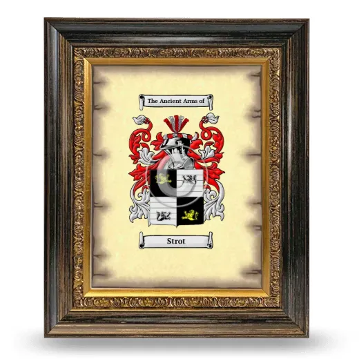 Strot Coat of Arms Framed - Heirloom