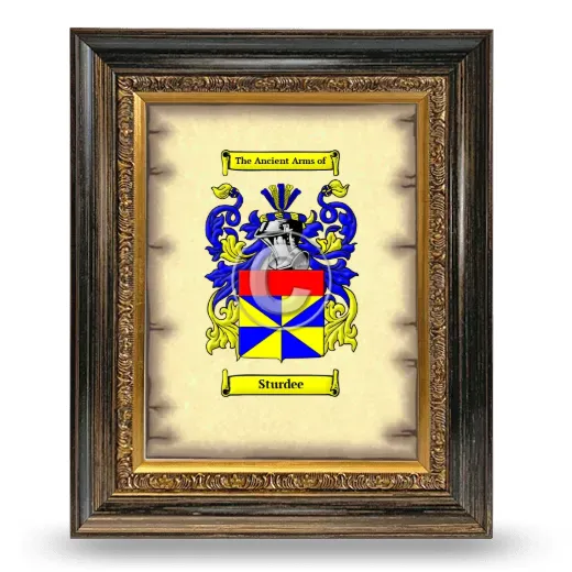 Sturdee Coat of Arms Framed - Heirloom