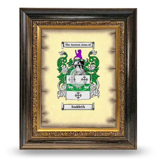 Suddeth Coat of Arms Framed - Heirloom