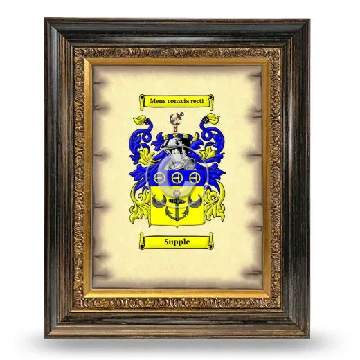 Supple Coat of Arms Framed - Heirloom