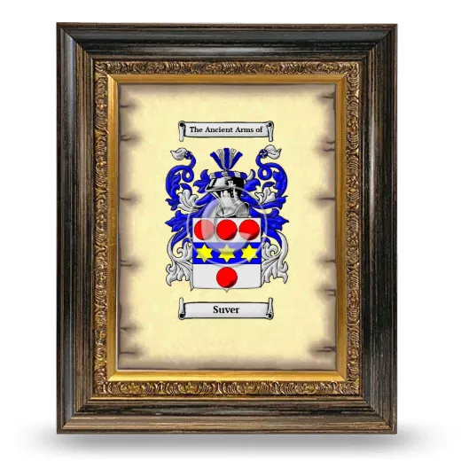 Suver Coat of Arms Framed - Heirloom