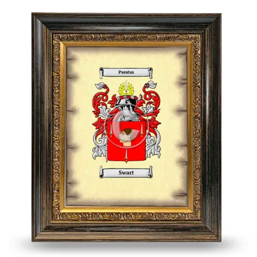 Swart Coat of Arms Framed - Heirloom