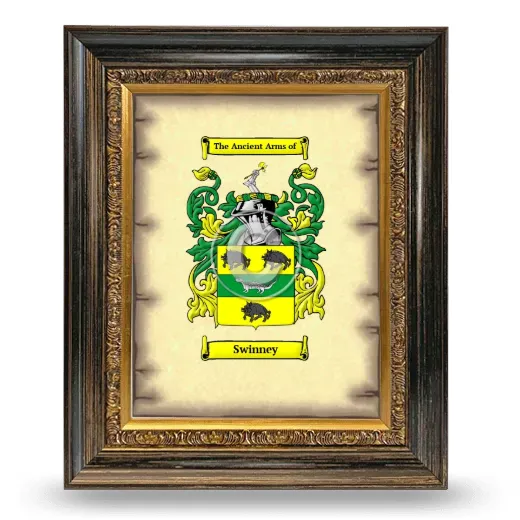 Swinney Coat of Arms Framed - Heirloom