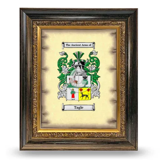 Tagle Coat of Arms Framed - Heirloom