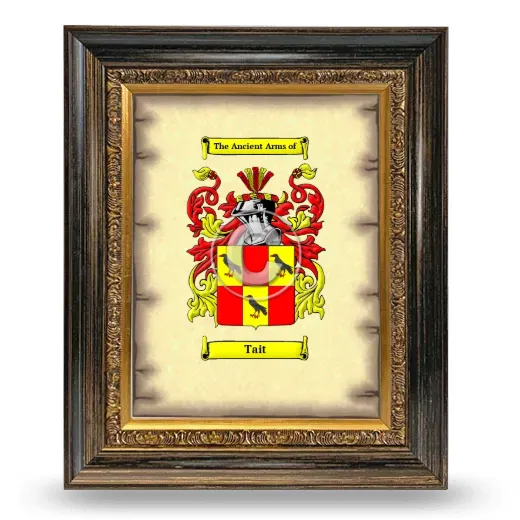 Tait Coat of Arms Framed - Heirloom