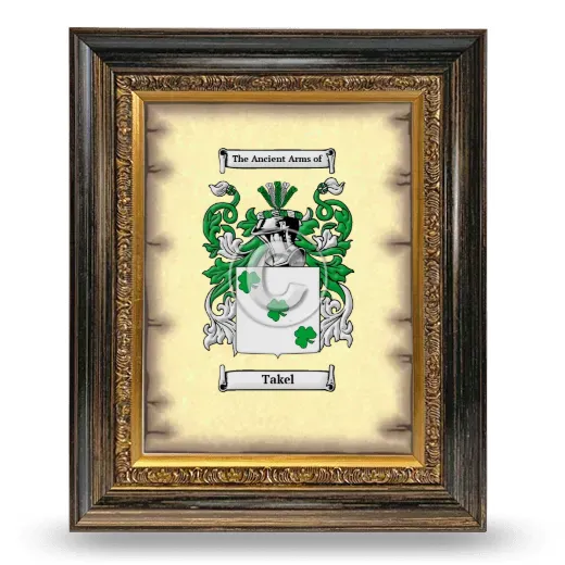 Takel Coat of Arms Framed - Heirloom