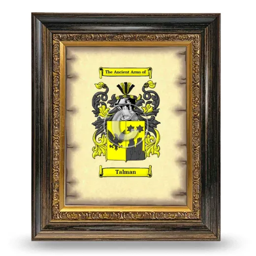 Talman Coat of Arms Framed - Heirloom