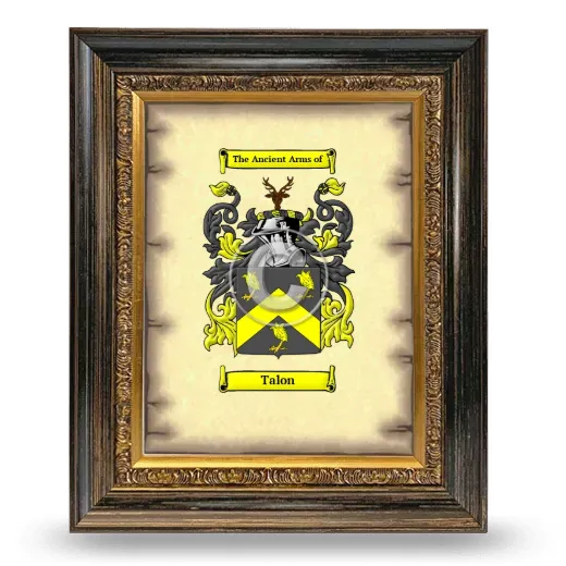 Talon Coat of Arms Framed - Heirloom
