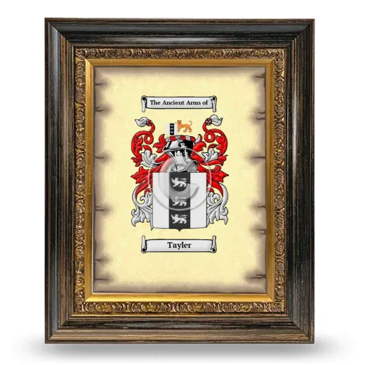 Tayler Coat of Arms Framed - Heirloom