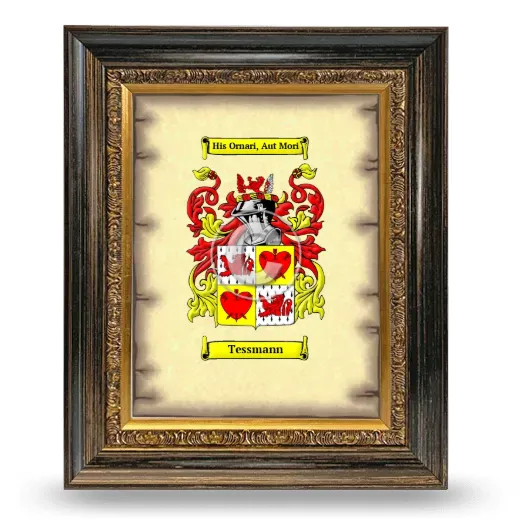 Tessmann Coat of Arms Framed - Heirloom