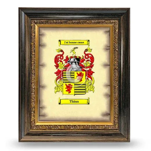 Thinn Coat of Arms Framed - Heirloom