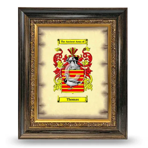 Thomas Coat of Arms Framed - Heirloom