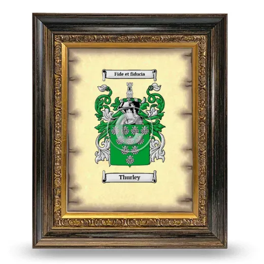 Thurley Coat of Arms Framed - Heirloom