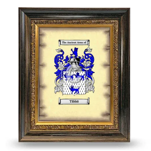 Tibbit Coat of Arms Framed - Heirloom