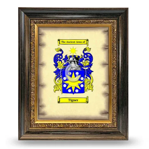 Tigner Coat of Arms Framed - Heirloom