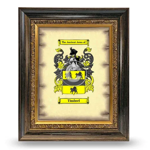 Timbrel Coat of Arms Framed - Heirloom