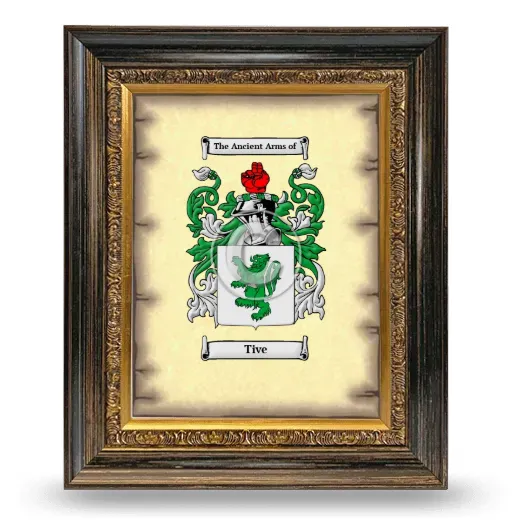 Tive Coat of Arms Framed - Heirloom