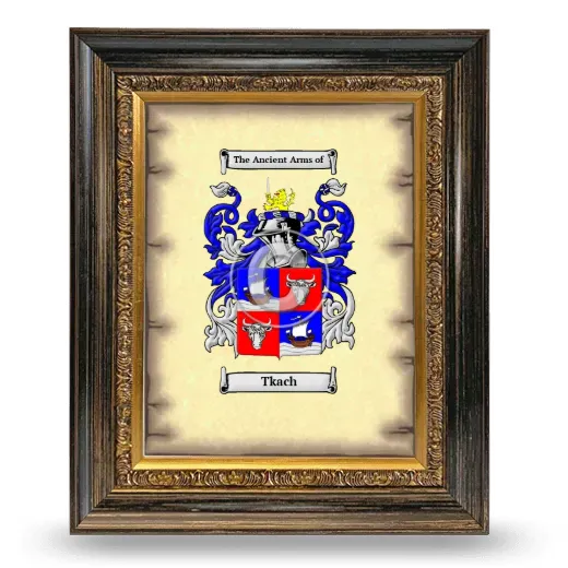 Tkach Coat of Arms Framed - Heirloom