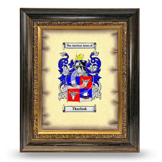 Tkachuk Coat of Arms Framed - Heirloom