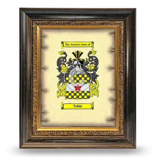 Tobie Coat of Arms Framed - Heirloom