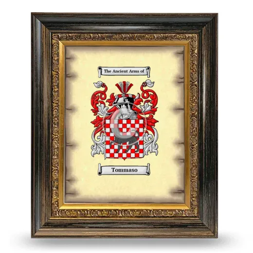 Tommaso Coat of Arms Framed - Heirloom
