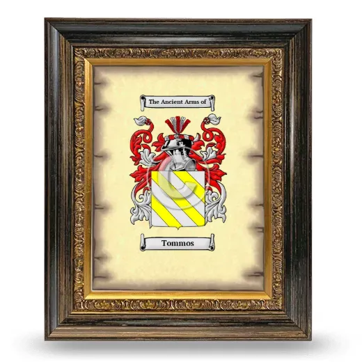 Tommos Coat of Arms Framed - Heirloom