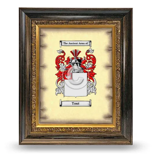 Tout Coat of Arms Framed - Heirloom