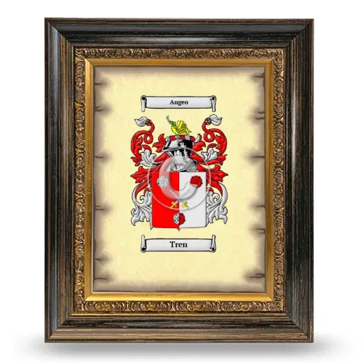 Tren Coat of Arms Framed - Heirloom