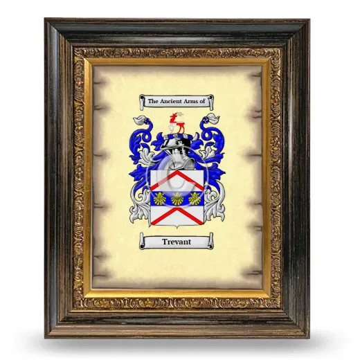 Trevant Coat of Arms Framed - Heirloom