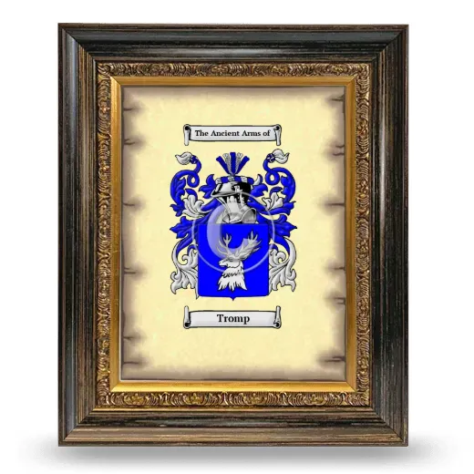 Tromp Coat of Arms Framed - Heirloom