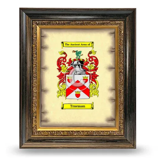Trueman Coat of Arms Framed - Heirloom