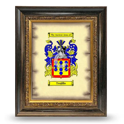 Trujillo Coat of Arms Framed - Heirloom